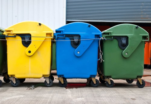 Professional skip hire service in action